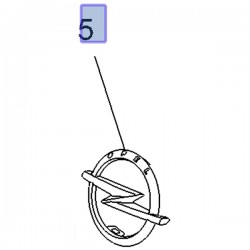 Znak OPEL atrapy chłodnicy 95526769 (Combo E)