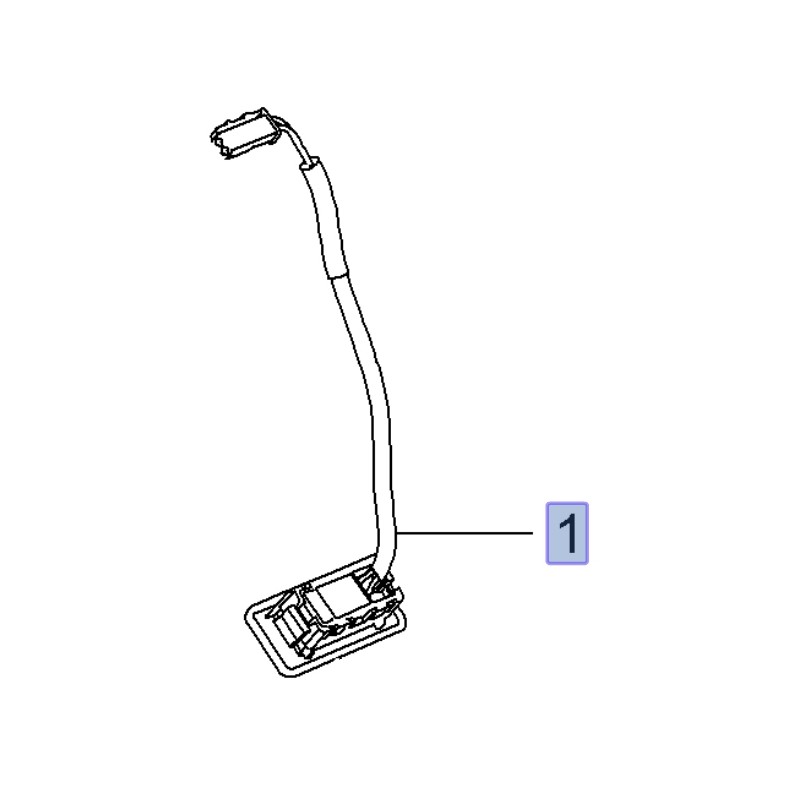 Przełącznik, mikrostyk otwierania klapy bagażnika 95034856 (Mokka)
