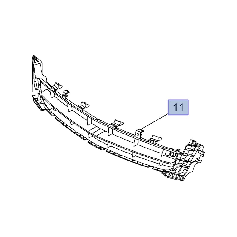 Kratka wlotu powietrza w zderzaku 13268731 (Insignia A)