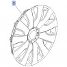 Kołpak koła stalowego 13391568 (Astra J, Zafira C)