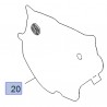 Deflektor wody drzwi tylnych 39108417 (Astra K)