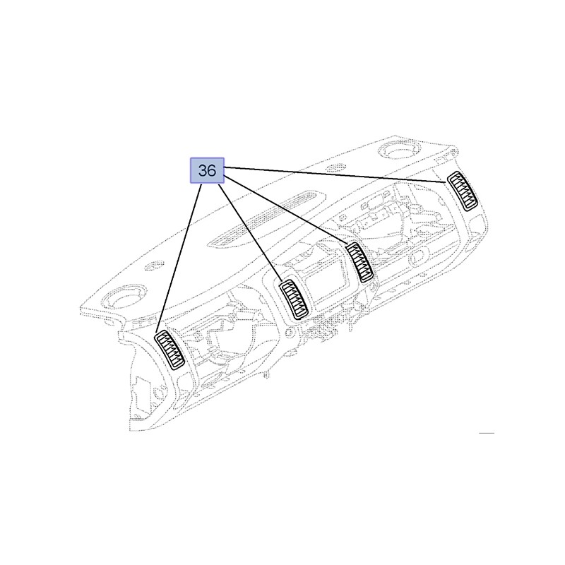 Kratka wentylacyjna konsoli przyrządów 93160688 (Vivaro A)
