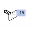 Spinka listwy drzwi 24433510 (Astra G)