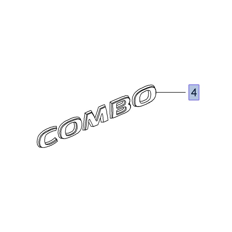 Napis tylny COMBO 95513012 (Combo D)