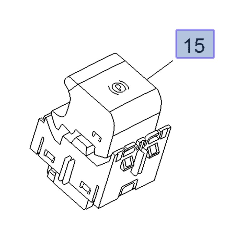  Przełącznik hamulca postojowego 95528406 (Combo E)