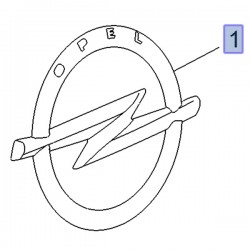 Emblemat, znaczek z logo OPEL 93478188 (Combo E)