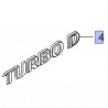 Emblemat, napis tylny TURBO D 93478193 (Combo E)