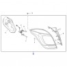 Lampa tylna prawa 42599463 (Mokka)