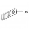 Napis, emblemat 120 LAT 39200621 (Astra K, Corsa E, Crossland X, Grandland X, Insignia B, Karl, Mokka, Zafira C)