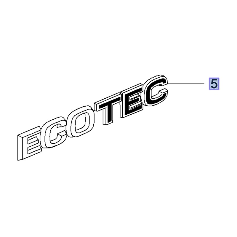 Napis tylny ECOTEC 95527242 (Grandland X)