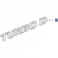 Napis tylny TURBO D 95527241 (Grandland X)