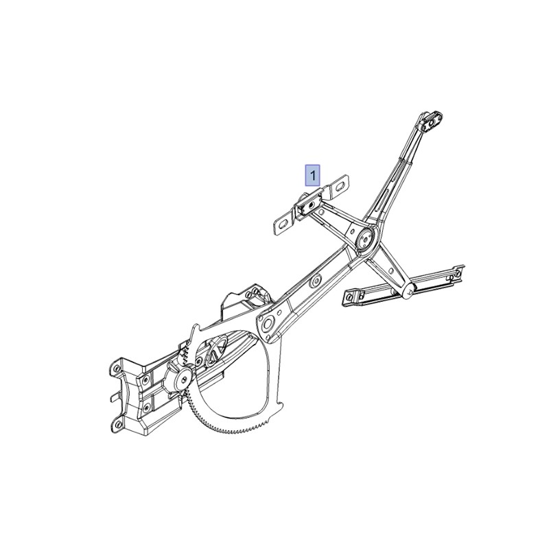 Mechanizm podnoszenia szyby 93178695 (Astra H)