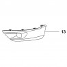 Listwa zderzaka przedniego, lewa 95525716 (Grandland X)