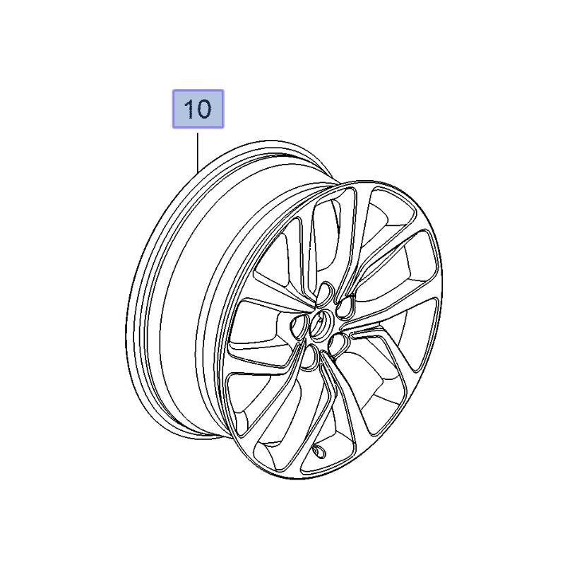 Felga aluminiowa 20 cali 13463434 (Insignia B)