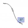Linka otwierania przednich drzwi 13186768 (Corsa D)