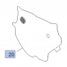 Deflektor wody drzwi tylnych 39161689 (Astra K)