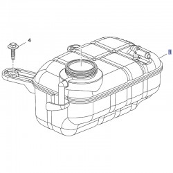 Zbiornik wyrównawczy chłodnicy wody 95380033 (Mokka)