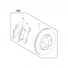 Zestaw tarcze i klocki przednie 95526569 (Astra K)