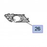 Ramka halogenu, lewa 25980485 (Mokka)