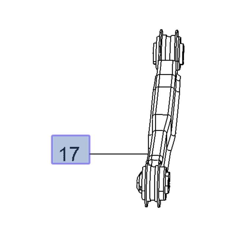 Wahacz tylny górny, lewy 84131342 (Insignia B)