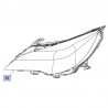 Reflektor prawy 39216451 (Astra K)