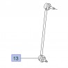 Łącznik stabilizatora przedniego, lewy 9810159480 (Crossland X)