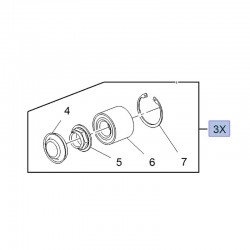 Zestaw naprawczy piasty tylnej 374890 (Crossland X)