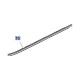 Listwa ramy okna, prawa 39124057 (Crossland X)