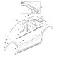 Listwa ramy okna, prawa 39124057 (Crossland X)