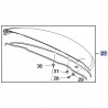 Spoiler dachowy 39094194 (Crossland X)