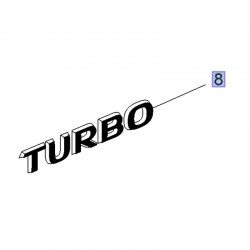 Napis tylny TURBO 39021077 (Crossland X)