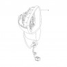 Korpus lusterka zewnętrznego prawego 13485130 (Crossland X)