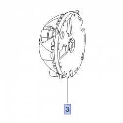 Silnik regulacji lusterka zewnętrznego prawego 39148335 (Crossland X)