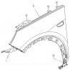 Błotnik przedni lewy 9817517180 (Grandland X)