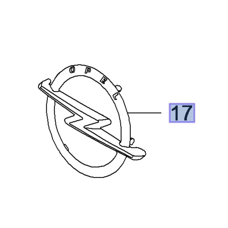 Emblemat tylny OPEL 95529582 (Movano B)