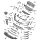 Listwa ozdobna przedniego zderzaka, lewa YP00092580 (Grandland X)