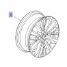 Felga aluminiowa 17 calowa 13402972 (Corsa E)