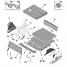 Wygłuszenie wnęki tylnego koła, lewe 9833393880 (Grandland X)