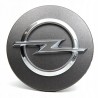 Osłona, kapsel piasty koła, okrągła, szczotkowane aluminium YQ00086480 (Astra K, Mokka, Mokka X)