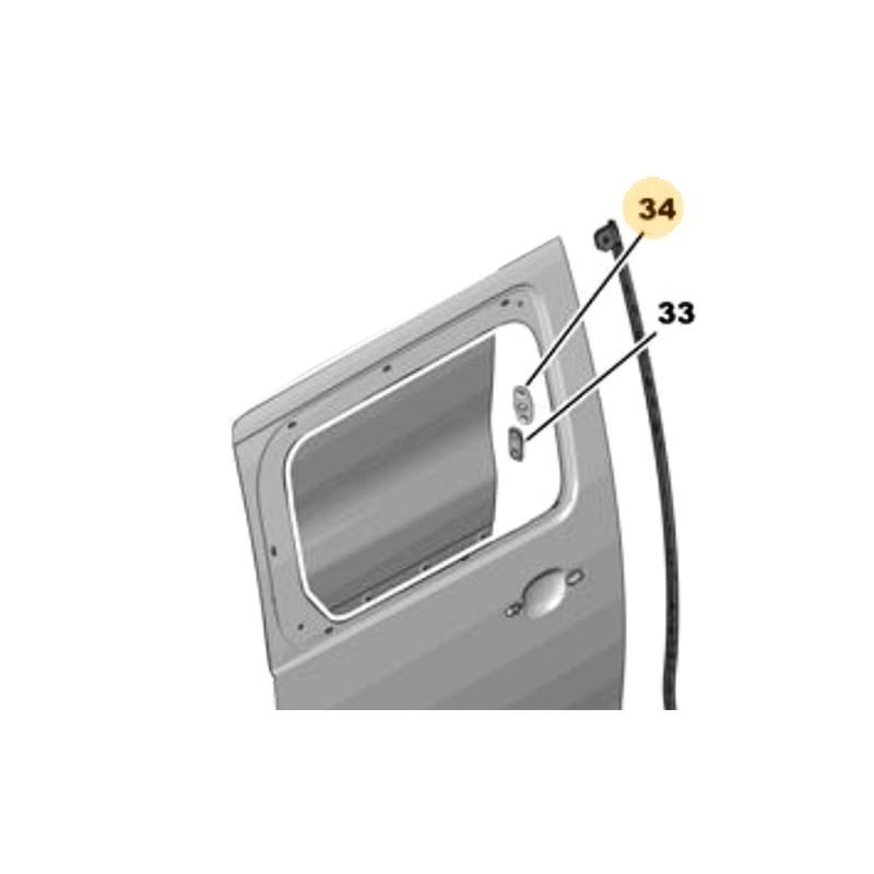 Prowadnica drzwi suwanych 9808079180 (Zafira Life)