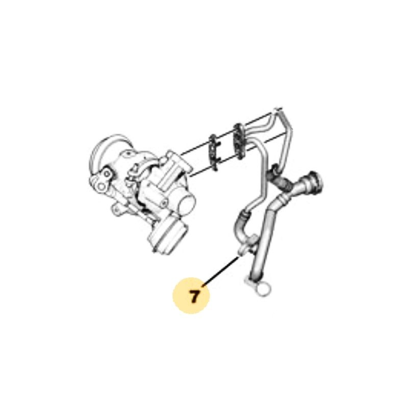 Wąż, przewód chłodzenia turbo 9827568880 (Corsa F) - Sklep