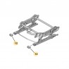 Element prowadnicy fotela 9811628780 (Corsa F)