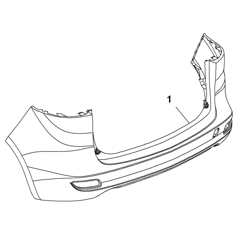 Zderzak tylny 20951267 (Zafira C)