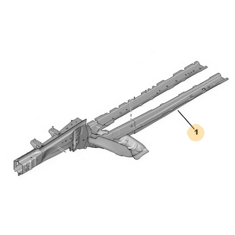 Element podłużnicy nadwozia, lewy 1617306180 (Astra L)