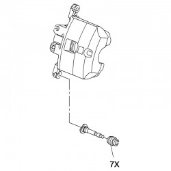 Zestaw uszczelek prowadnic zacisku hamulcowego 13522471 (Insignia B)