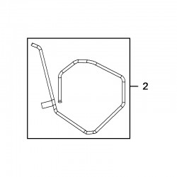 Przewód hamulcowy przedni, prawy 84125316 (Insignia B)