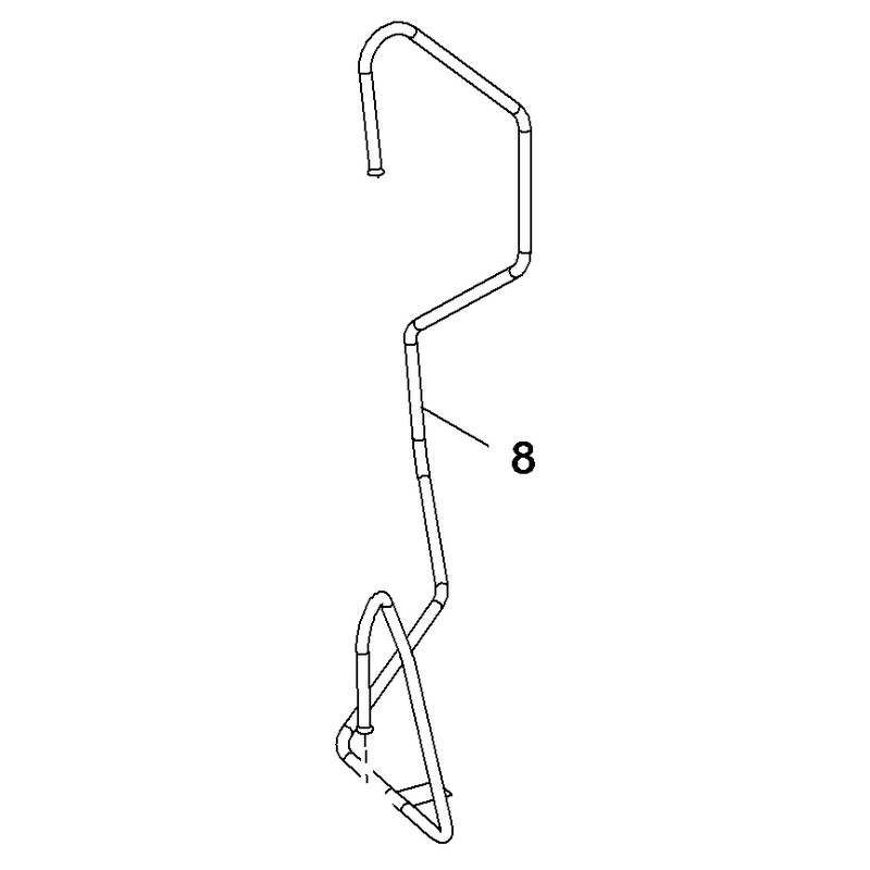 Przewód hamulcowy przedni, lewy 95530597 (Insignia B)