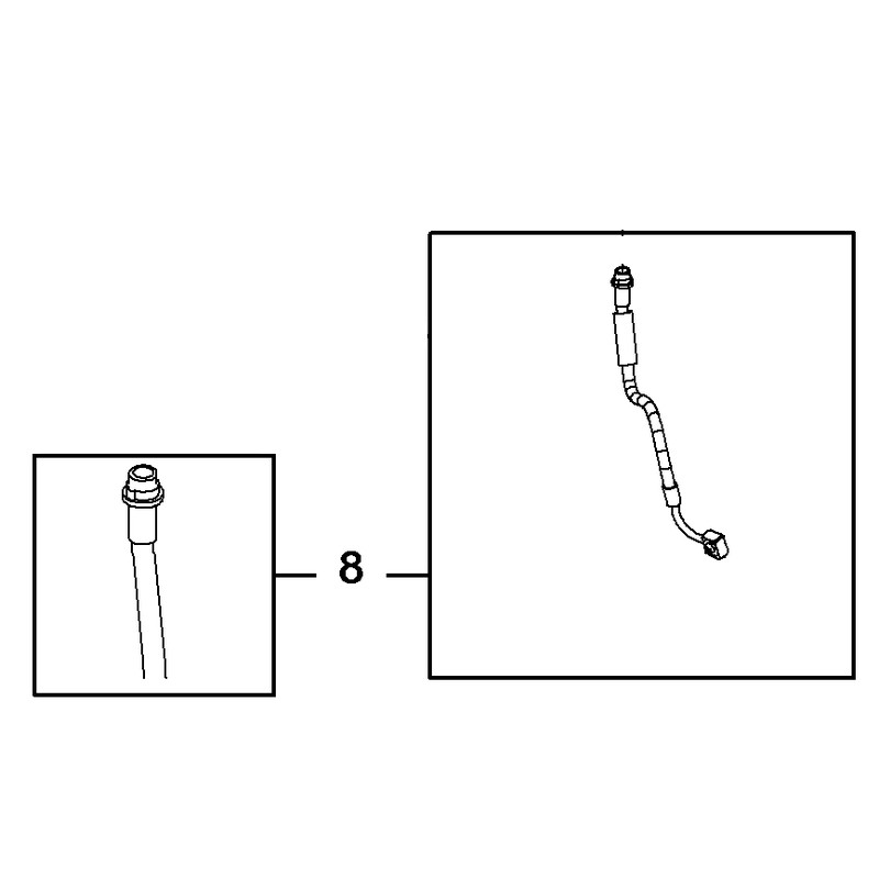 Przewód hamulcowy tylny 84199614 (Insignia B)