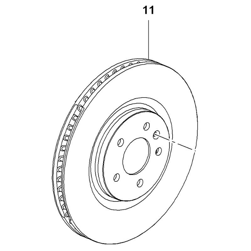 Tarcza hamulcowa przód 13521006 (Insignia B)