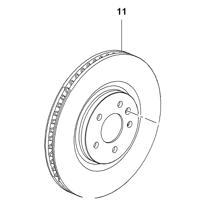 Tarcza hamulcowa przód 13598064 (Insignia B)